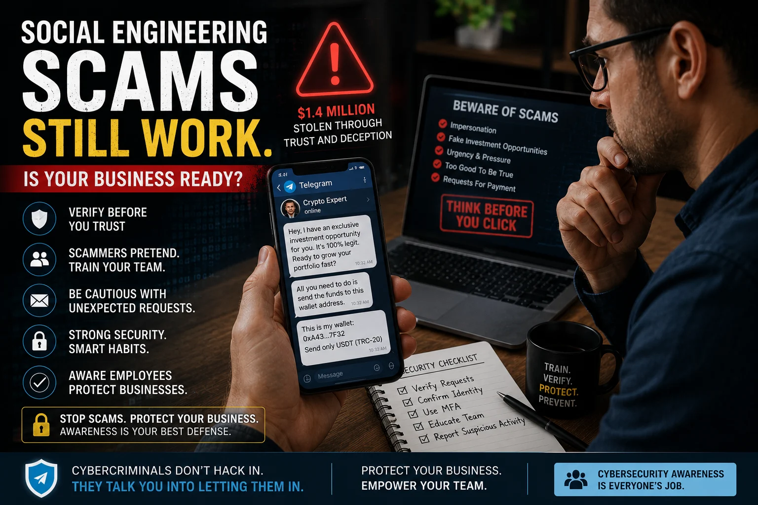 Small Business Tech Tips protect yourself from scams in 2026