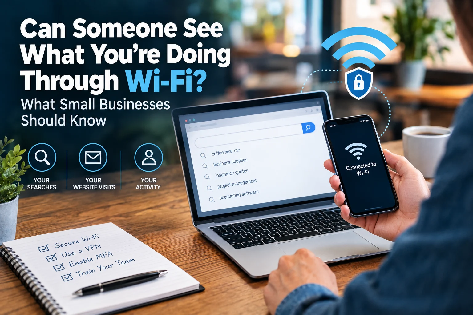 Can Someone See What You’re Doing Through Wi-Fi? What Small Businesses Should Know